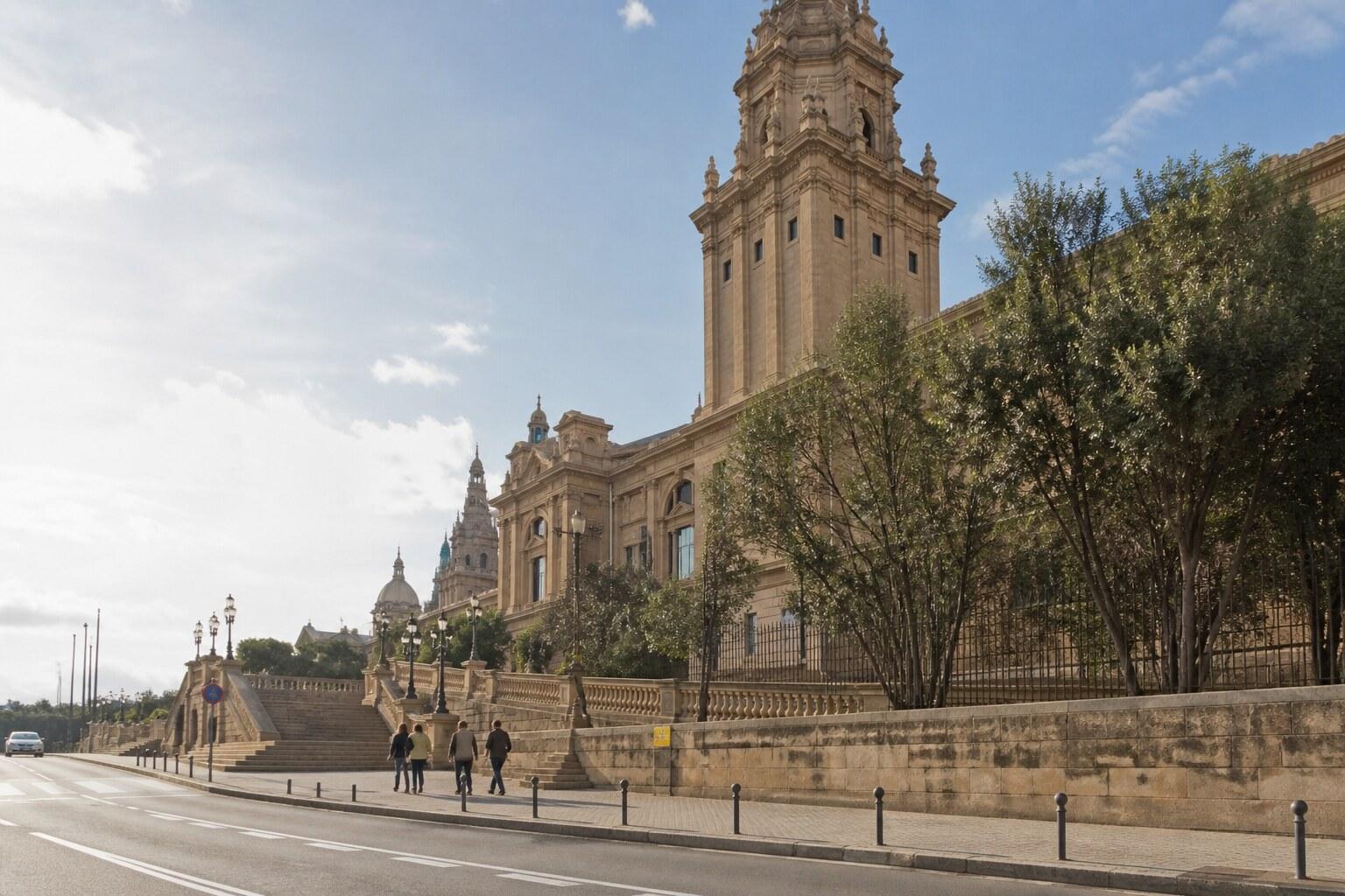 Palau Nacional and its steps on Montjuïc